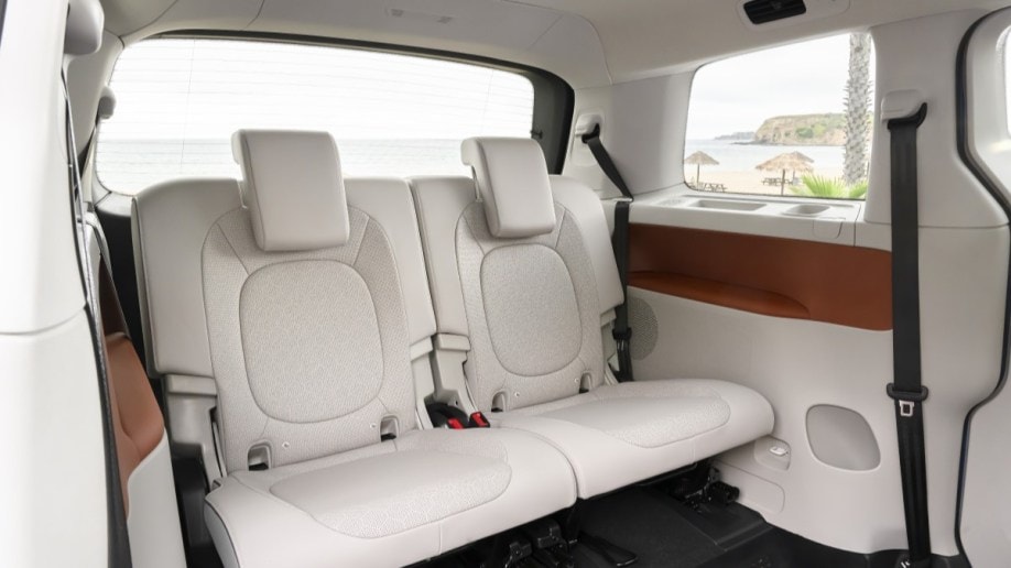 The third-row seats of the 2025 VW ID.Buzz