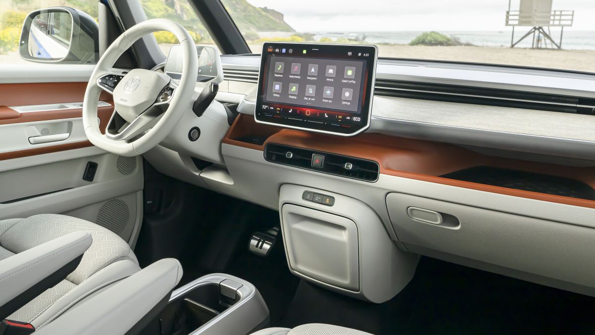 Interior of the 2025 Volkswagen ID. Buzz