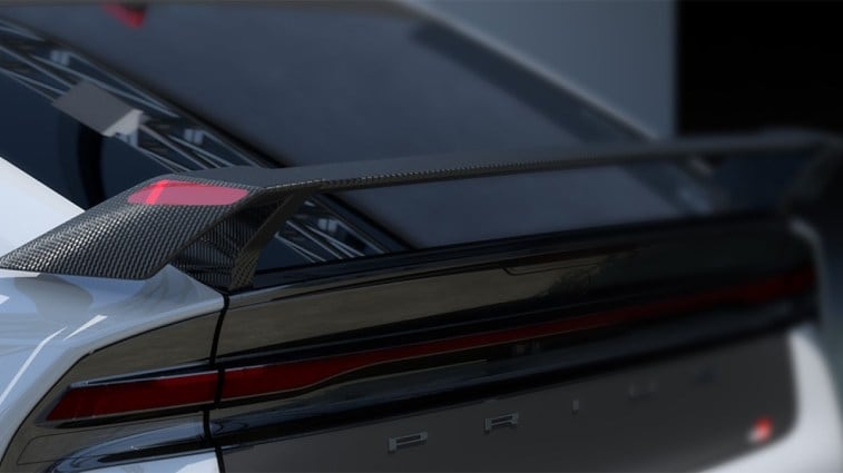 الجناح الخلفي لسيارة Toyota Prius 24h Le Mans Centennial GR Edition Concept