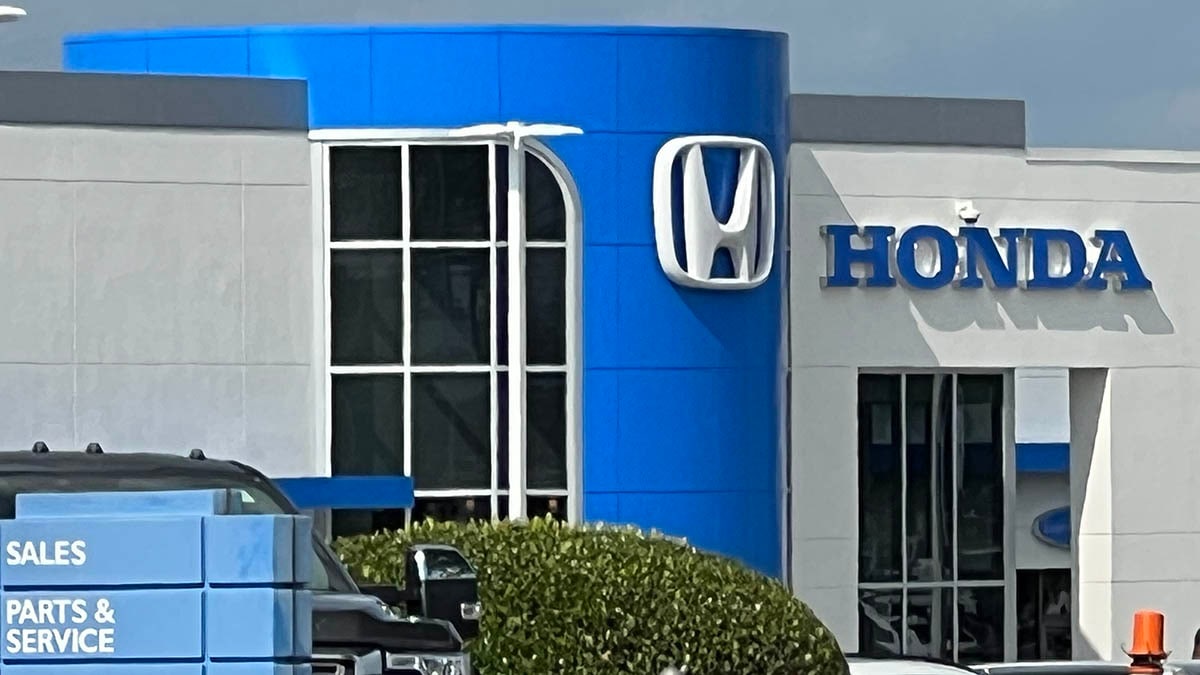 A Honda car dealership
