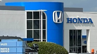 A Honda car dealership