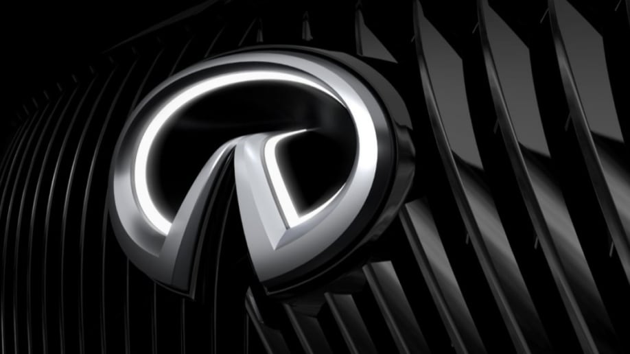 A redesigned Infiniti logo in three dimensions