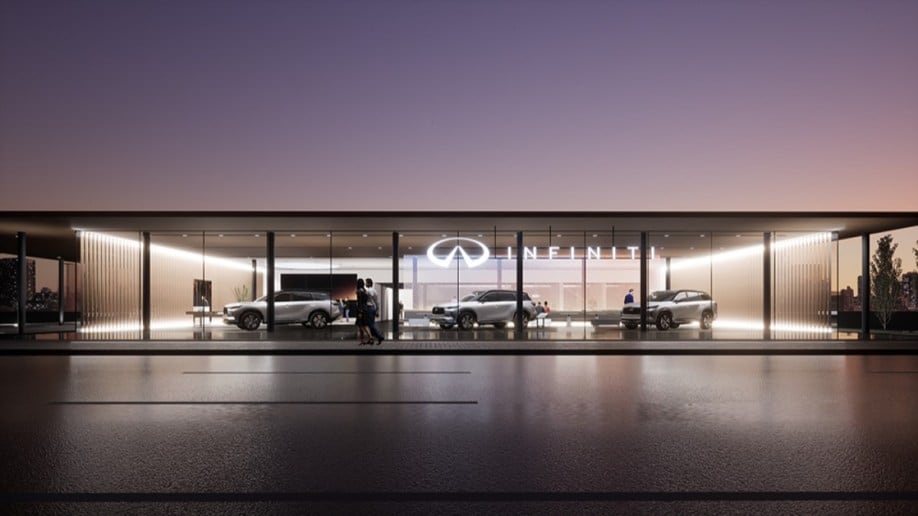 An Infiniti design plan for new dealerships