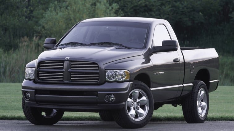The 2003 Dodge Ram 1500 seen from a front quarter angle