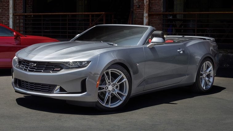 2023 Chevrolet Camaro in silver.