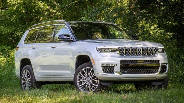 2023 Jeep Grand Cherokee in silver.