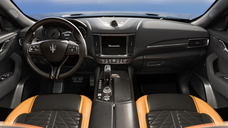 The interior of the Maserati Levante V8 Ultima