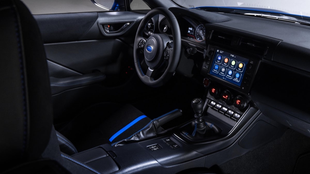 The interior of he 2024 Subaru BRZ tS