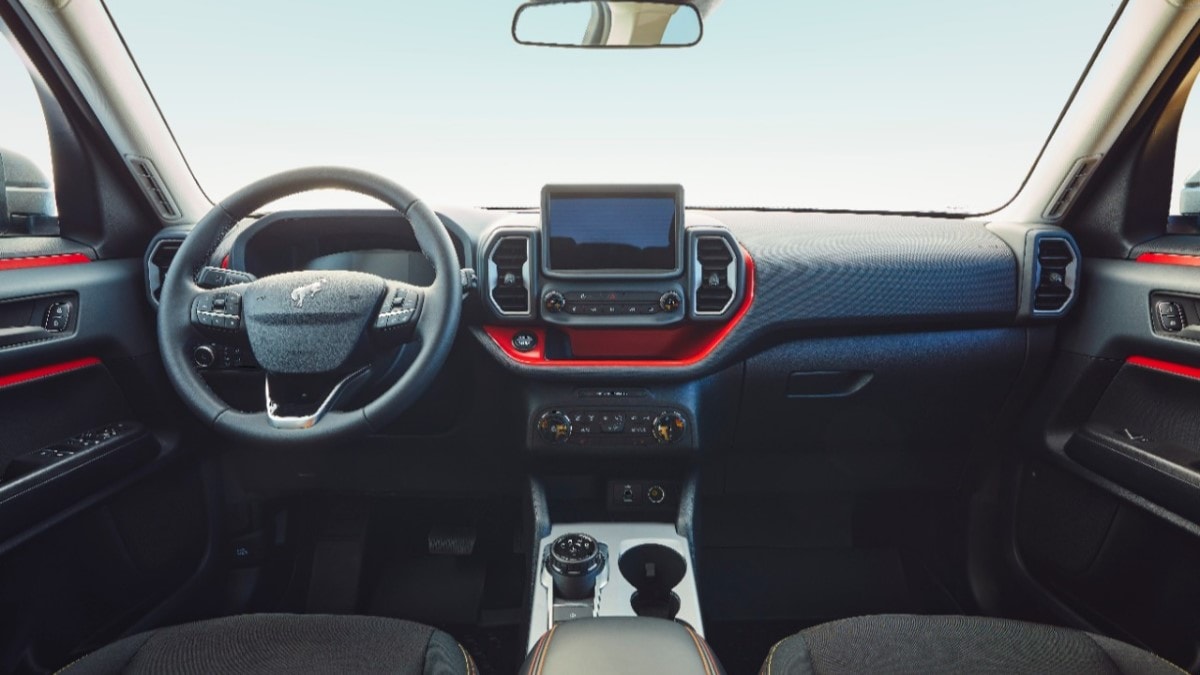 The interior of the 2024 Ford Bronco Sport Free Wheeling Edition