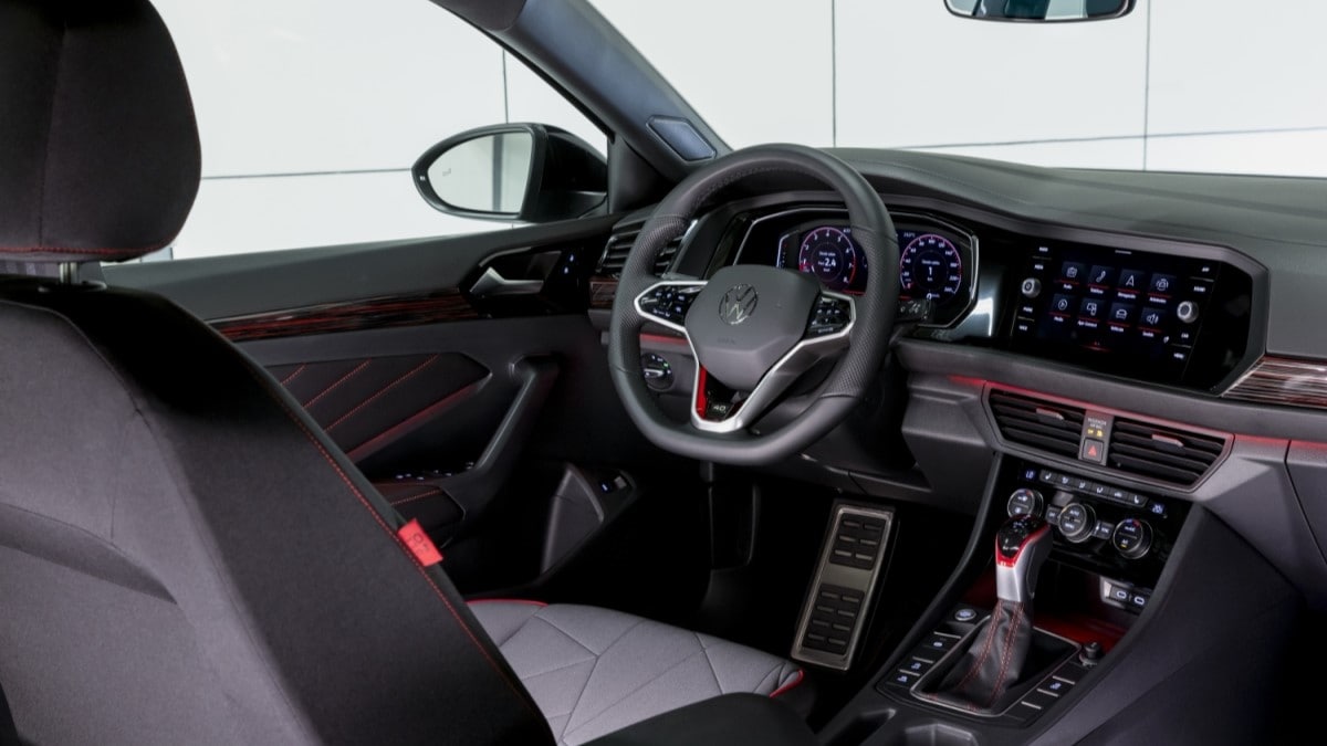 The interior of the 2024 Volkswagen Jetta GLI 40th Anniversary Edition