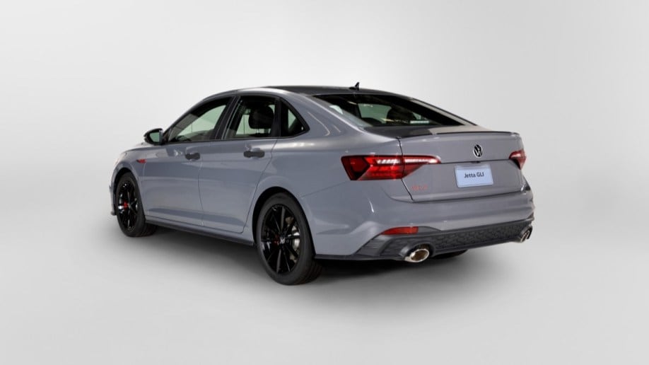 The 2024 Volkswagen Jetta GLI 40th Anniversary Edition seen from a rear quarter angle
