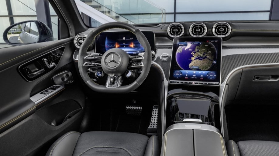The interior of the 2025 Mercedes-AMG GLC63 