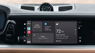 Apple CarPlay running on a Porsche's touchscreen