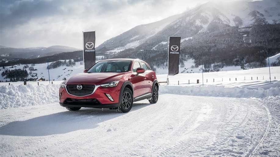 2016 Mazda CX-3 in red.