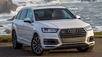 2017 Audi Q7 in white.