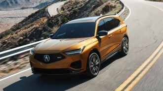 2023 Acura MDX in yellow.