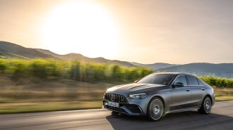 2023 Mercedes-Benz C-Class in silver.