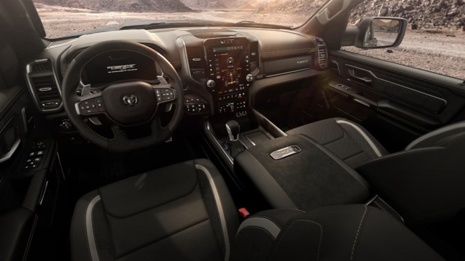 The interior of the 2024 Ram 1500 TRX 6.2L Supercharged V8 Final Edition.