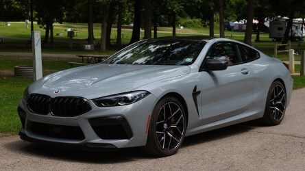 2023 BMW M8 Competition Coupe front 3/4 left