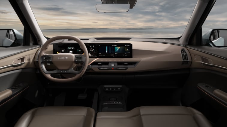 The dashboard of the 2025 Kia EV5