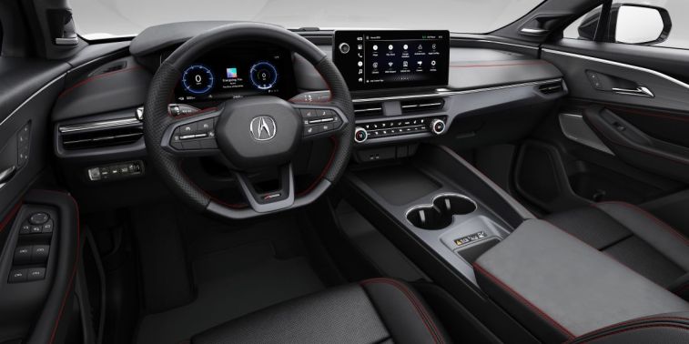 Interior of the 2024 Acura ZDX electric SUV.