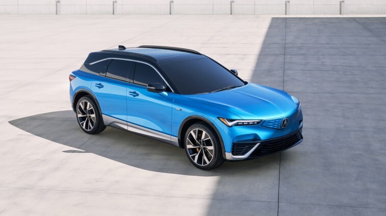 The 2024 Acura ZDX seen from overhead