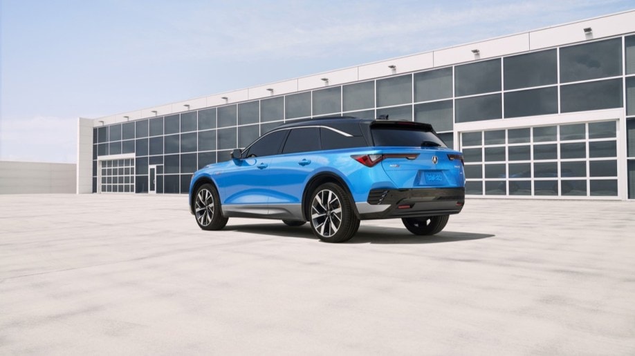 The 2024 Acura ZDX seen from a rear quarter angle