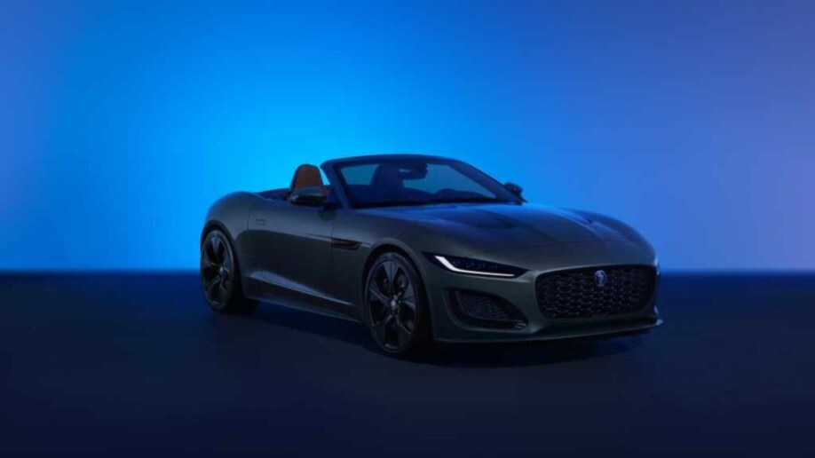 The 2024 Jaguar F-Type heavily shadowed