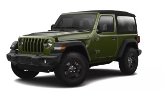 The 2024 Jeep Wrangler S, which wears the front fascia of the 2023 Wrangler