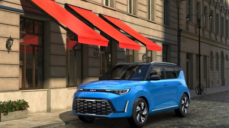 The 2024 Kia Soul seen from a front quarter angle