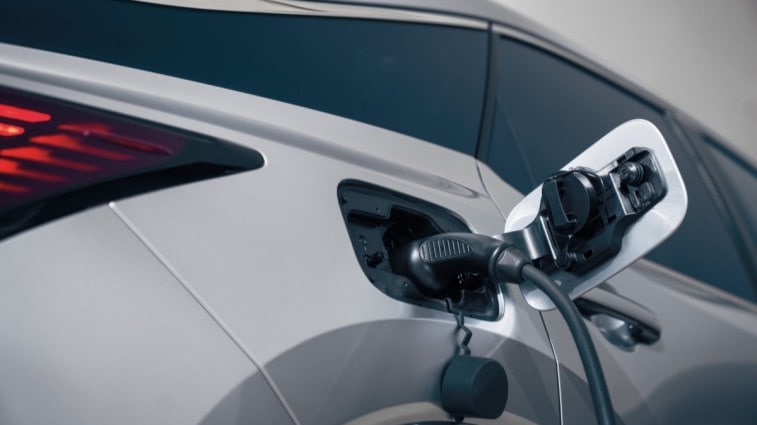 The charging port of the 2024 Lexus RX 450h+ 