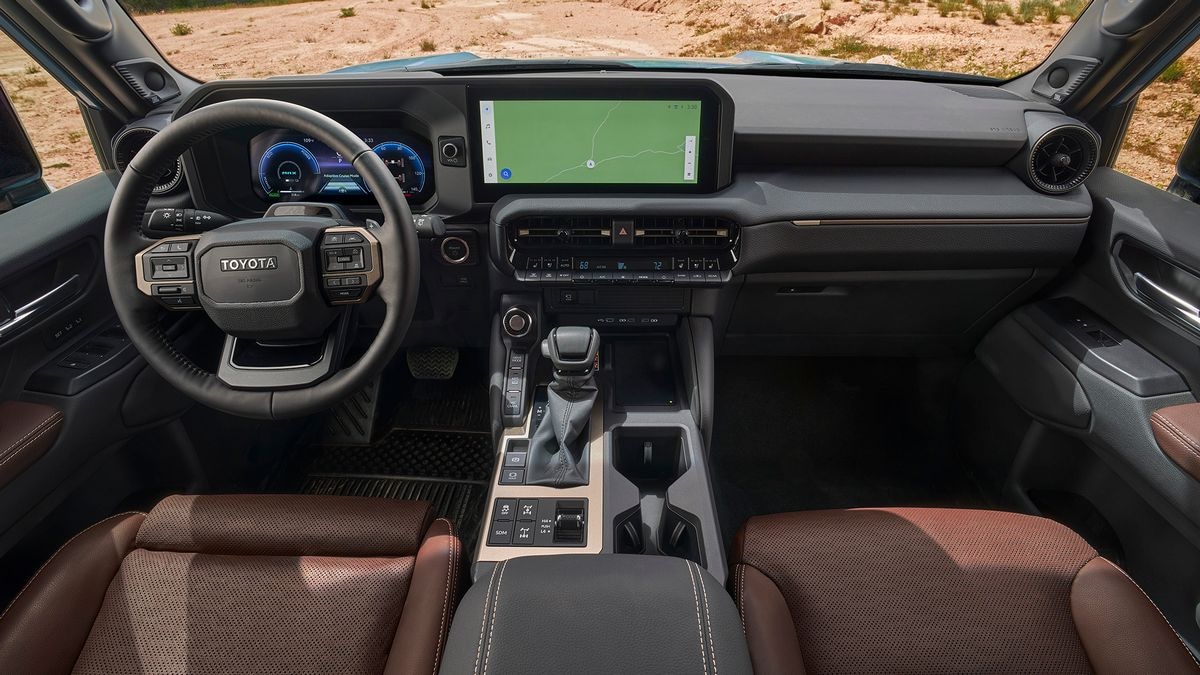 2024 Toyota Land Cruiser front cabin and dash.