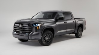 The 2024 Toyota Tundra seen from a front quarter angle