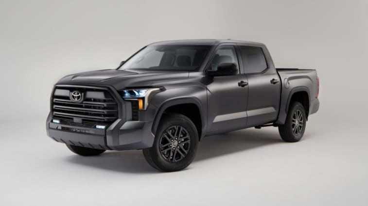 The 2024 Toyota Tundra seen from a front quarter angle
