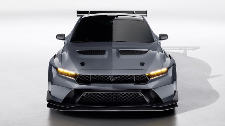 The 2025 Ford Mustang GTD seen from head on