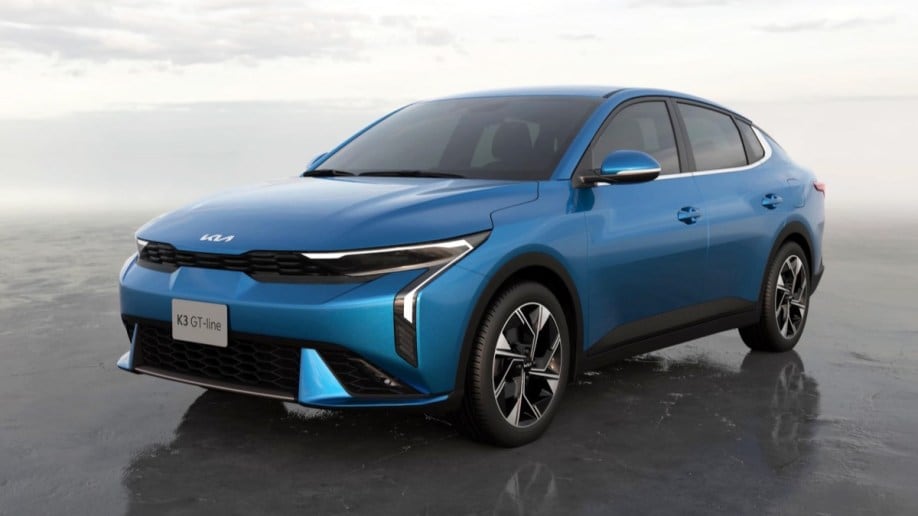 The 2025 Kia K3 seen from a front quarter angle