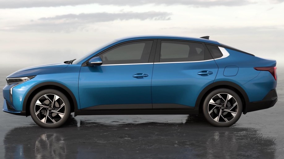 The 2023 Kia K3 seen in profile