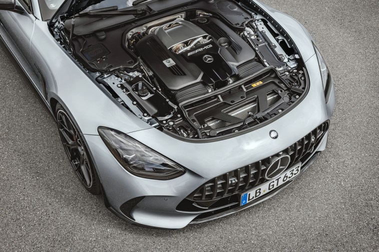 The engine of the 2025 Mercedes-AMG GT Coupe