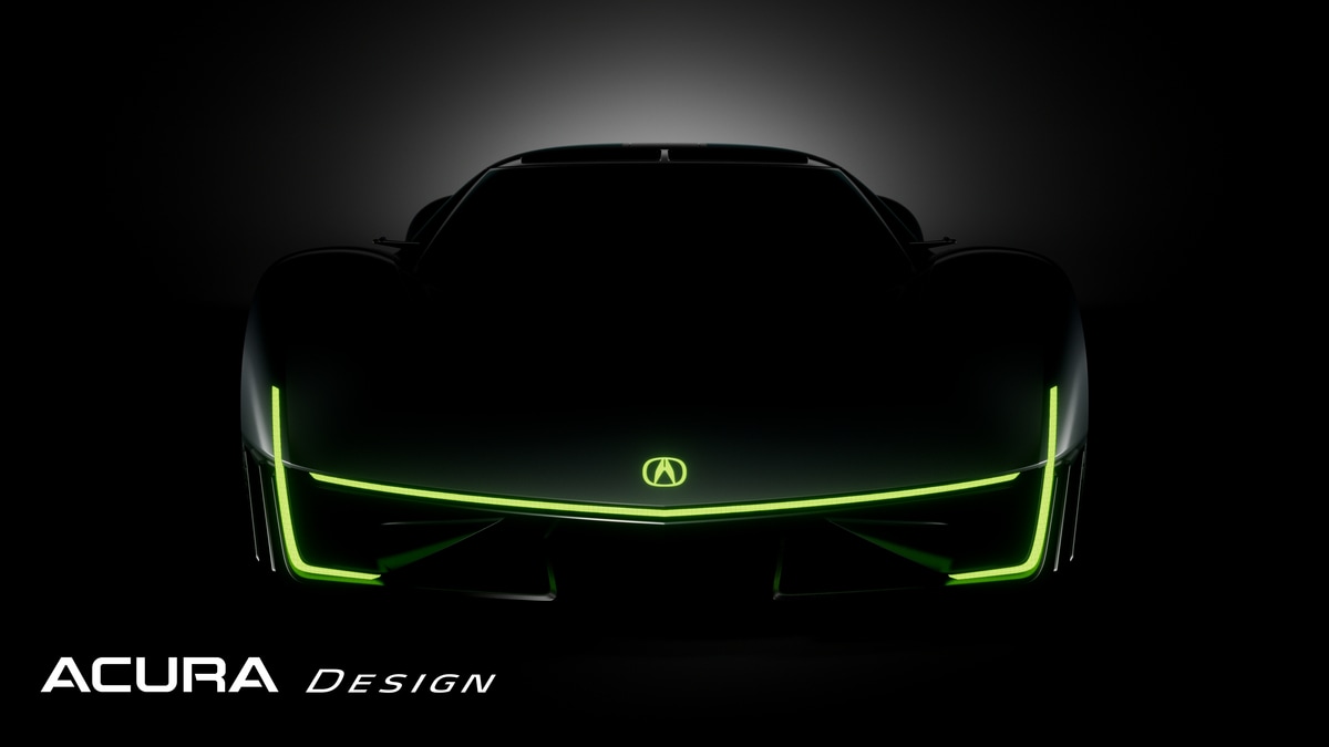 The Acura Electric Vision Design Study seen from head on