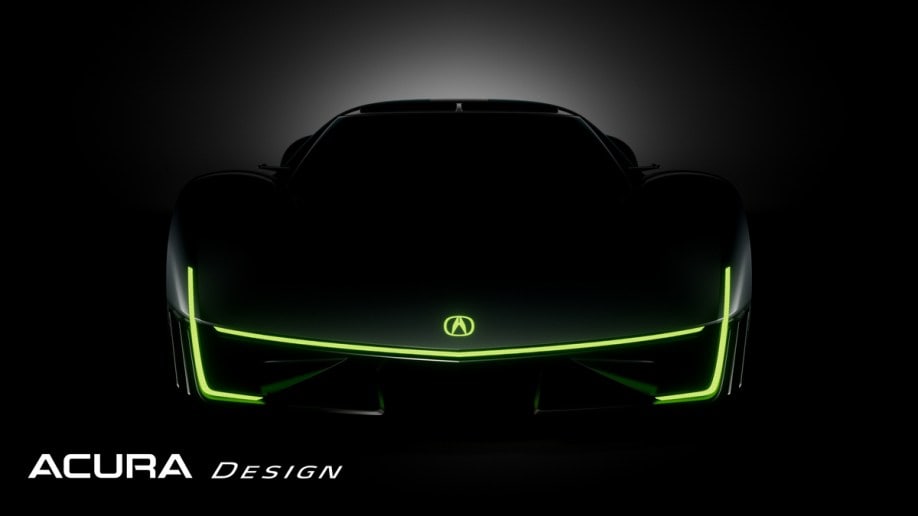 The Acura Electric Vision Design Study seen from head on