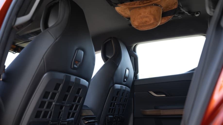 The "cowboy hat holder" in the Fisker Alaska