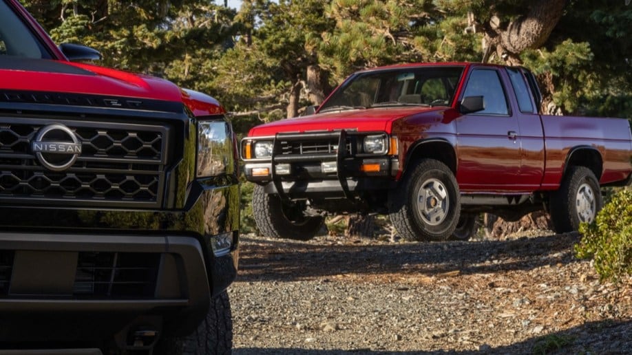 A teaser photo showing the upcoming Nissan Frontier Hardbody