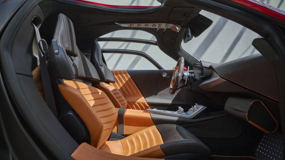The seats of the 2024 Alfa Romeo 33 Stradale 
