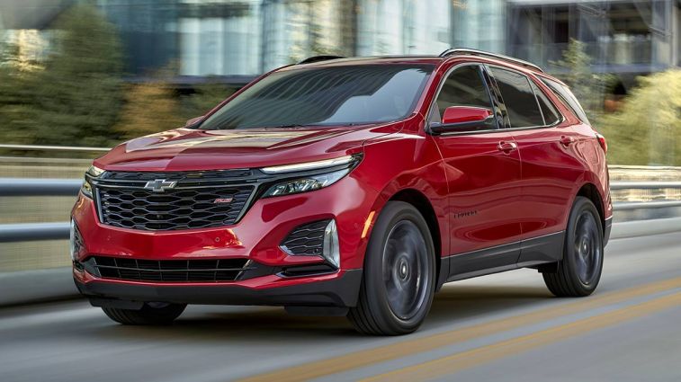 2024 Chevrolet Equinox in red.