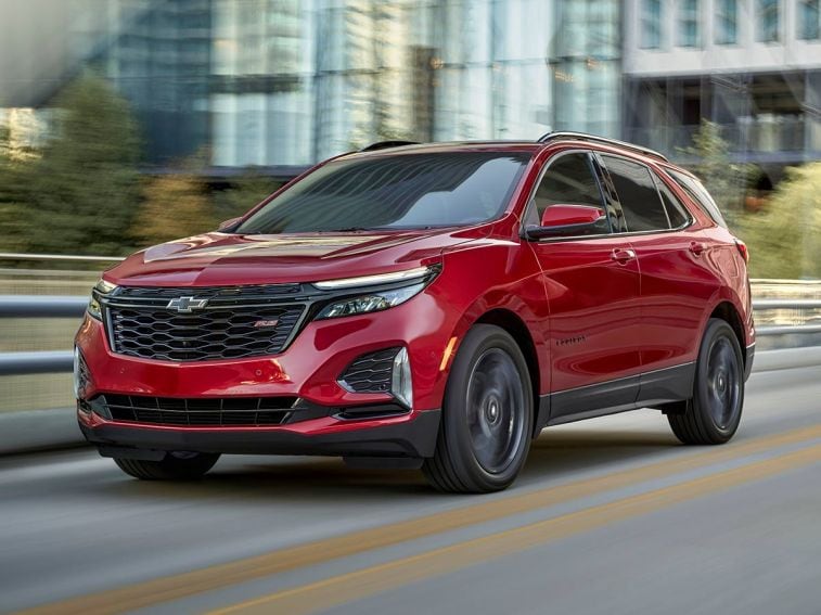 2024 Chevrolet Equinox in red.