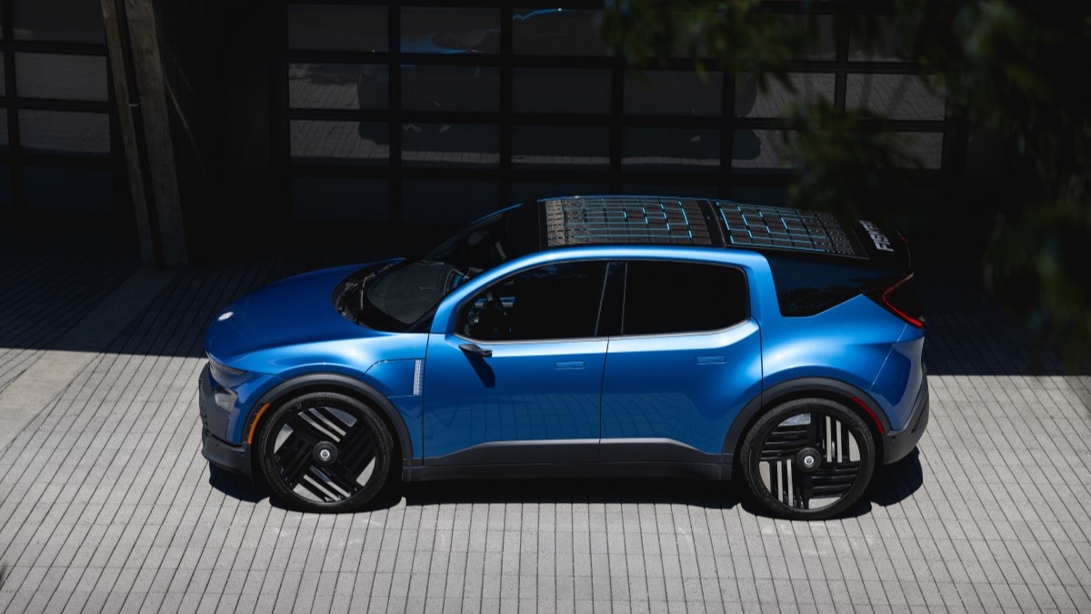 The 2024 Fisker Pear seen in profile