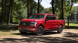 The 2024 Ford F-150 seen from a front quarter angle