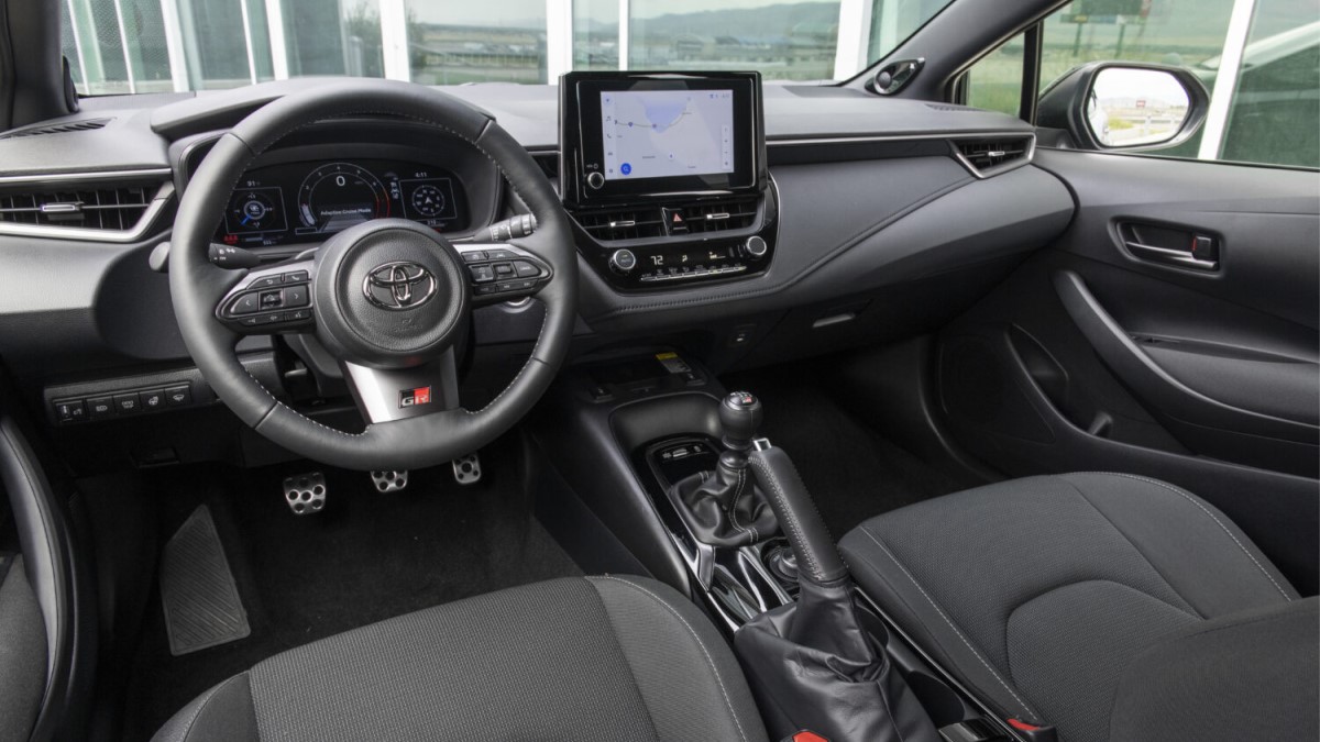 The interior of the 2024 Toyota GR Corolla