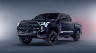 The 2024 Toyota Tundra 1974 Edition seen from a front quarter angle