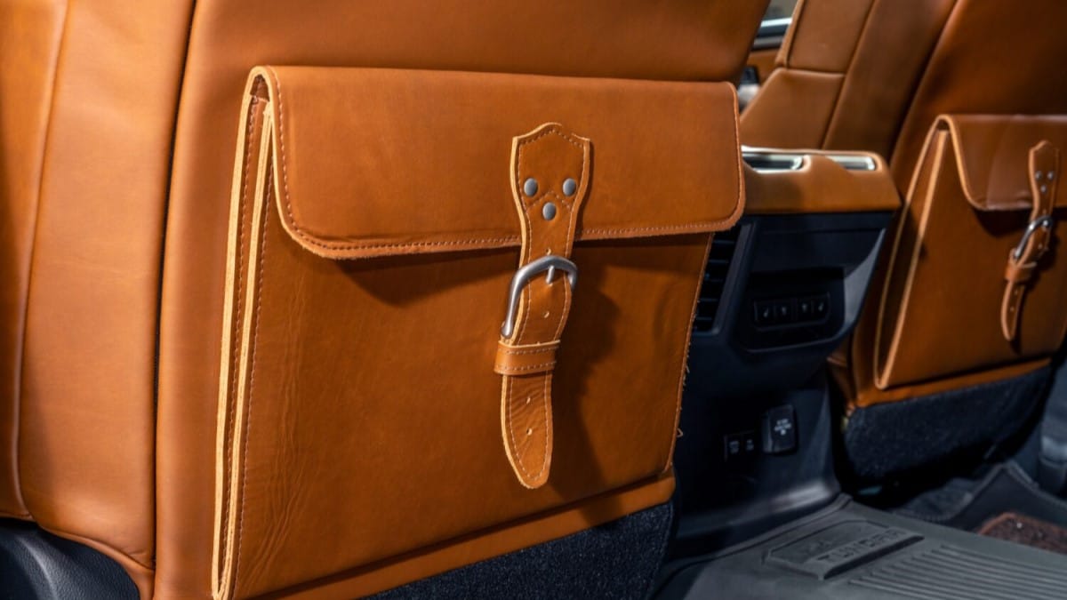 Map pockets inside the 2024 Toyota Tundra 1974 Edition 
